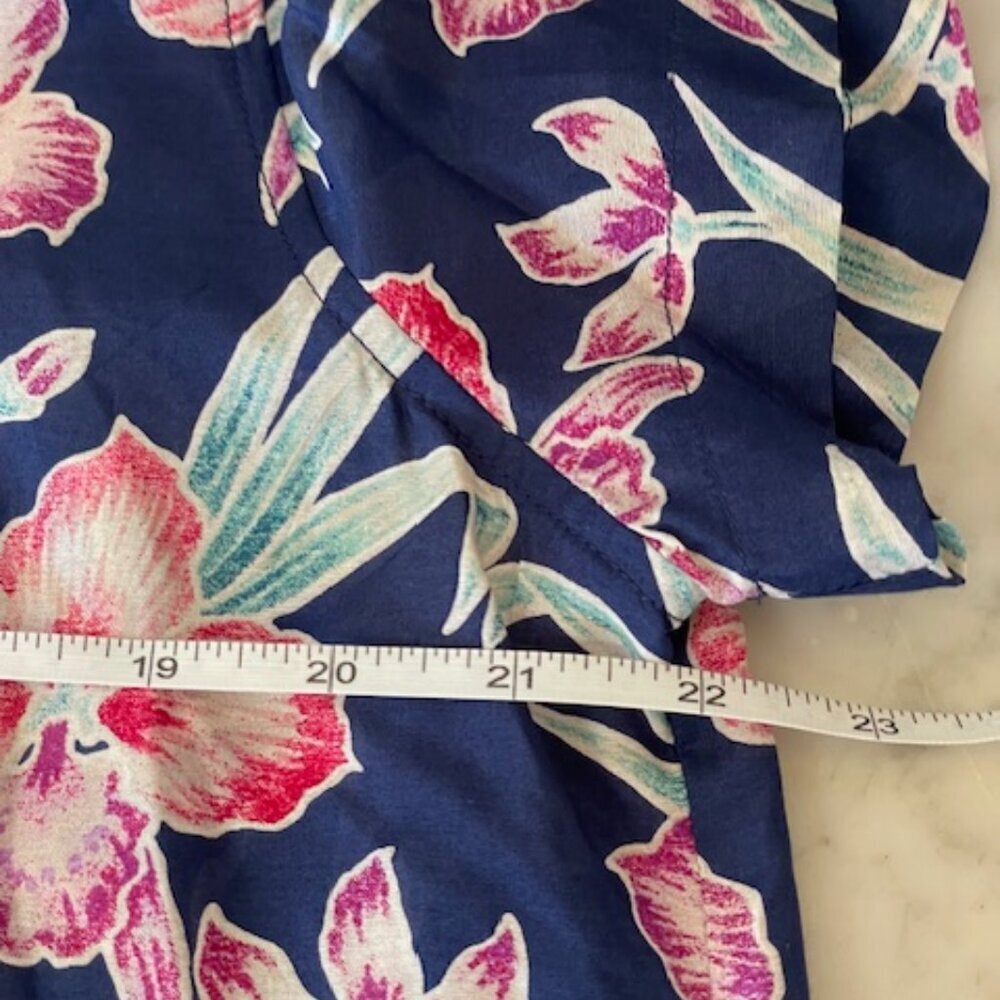TOMMY BAHAMA Talulla Gardens Camp Shirt in Island Navy L - Picture 14 of 16